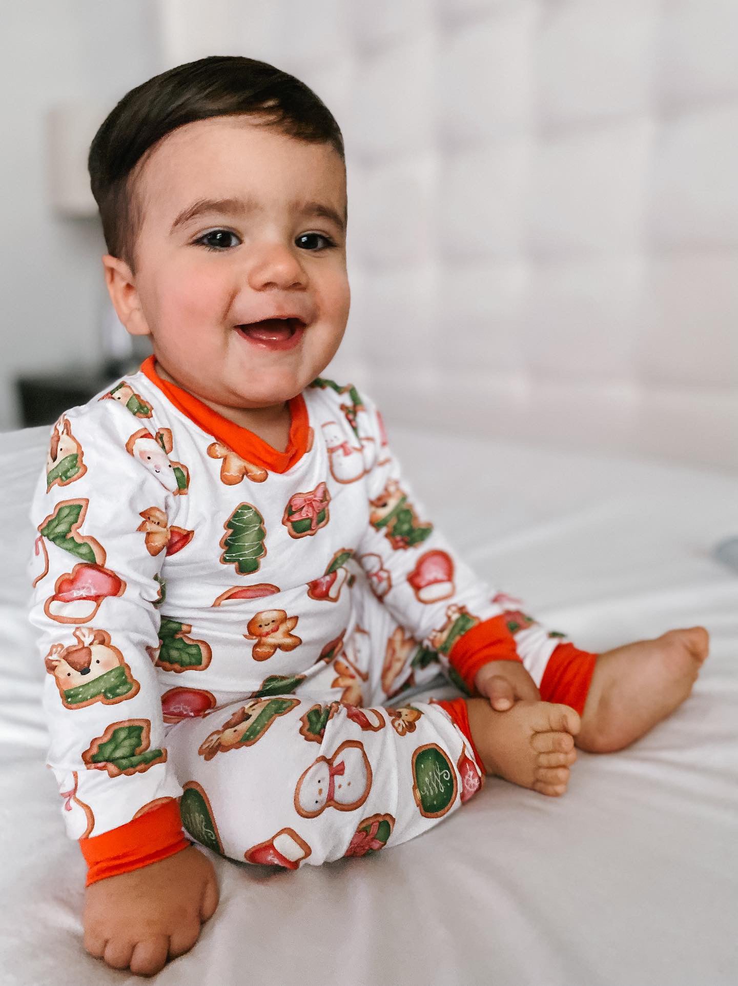 Two-piece Santa’s Cookies Bamboo Pajamas