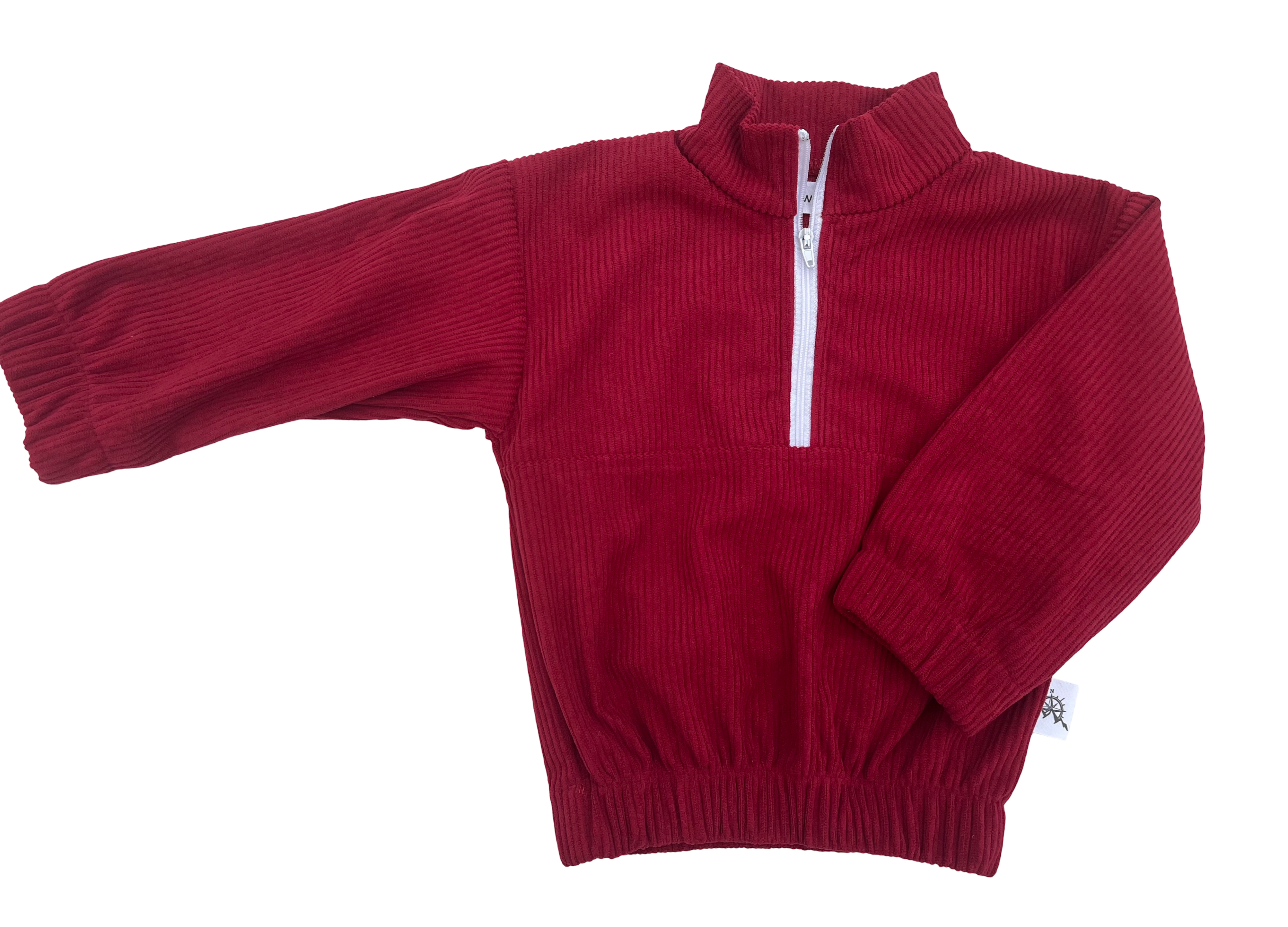 Corduroy Cranberry Half-zip